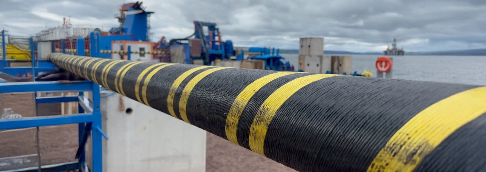 Subsea cable at nigg harbour