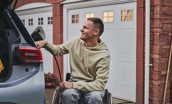 Customer charging EV