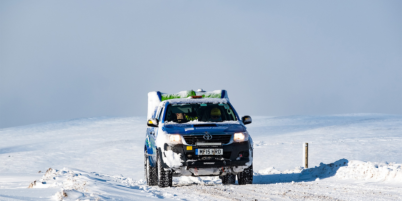 SSEN Vehicle responding to Storm Gerrit