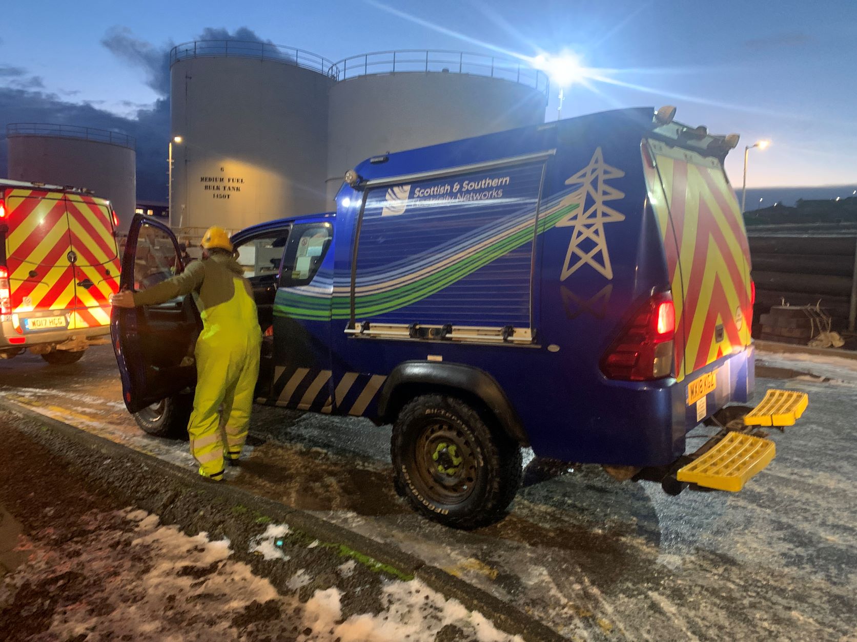 SSEN vehicle in snow