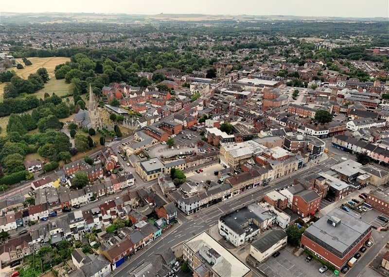 An aerial view of a residential area of Swindon An aerial view of a residential area of Swindon