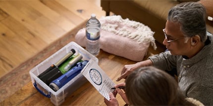 Customer preparing for power cut