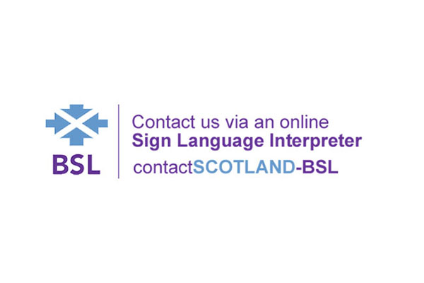 Contact scotland BSL logo