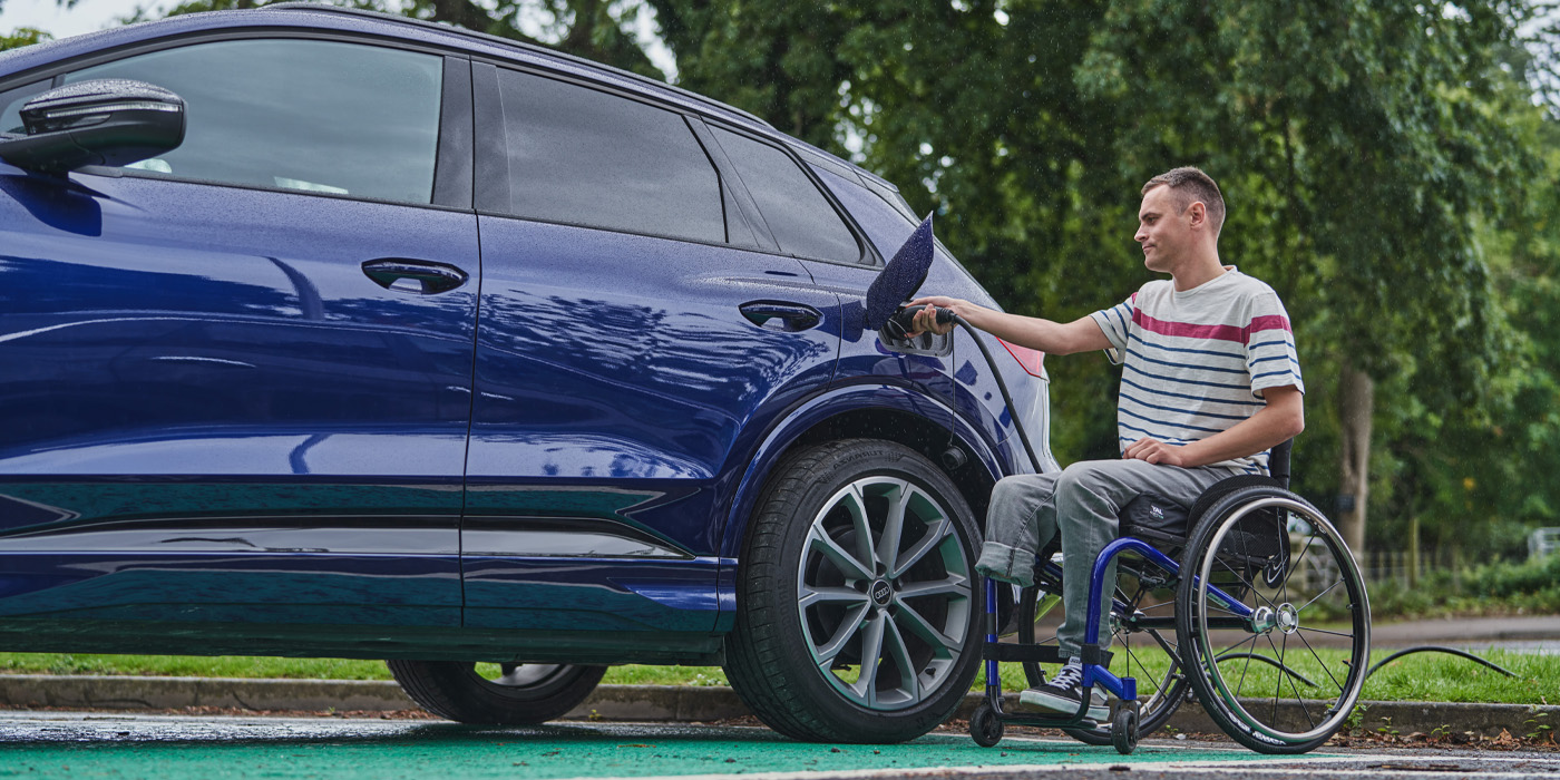 Customer charging EV