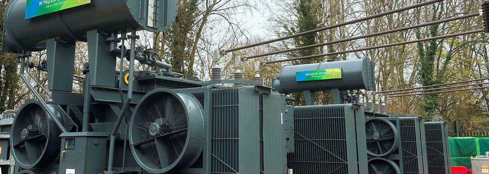 The newly-upgraded substation equipment including transformers serving Witney in Oxfordshire